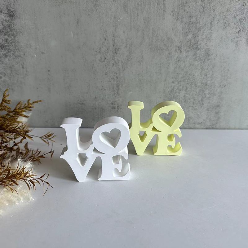 Resin Art Alphabet - แม่พิมพ์ซิลิโคนรูปตัวอักษร LOVE สำหรับงาน DIY เรซิ่นอีพ็อกซี่ ของตกแต่งวันวาเลนไทน์