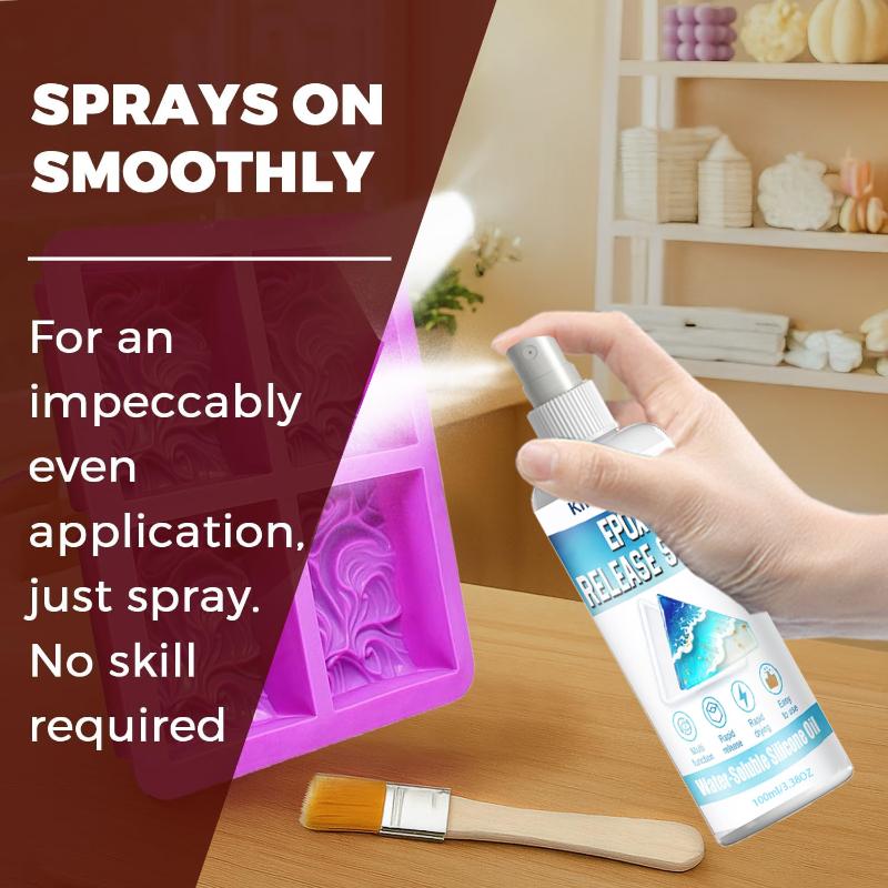 Release Spray Silicone - สเปรย์ถอดแม่พิมพ์อีพ็อกซี่แบบใหม่ - น้ำยาช่วยถอดเรซินและอีพ็อกซี่เพื่อการถอดแม่พิมพ์ได้อย่างราบรื่นและง่ายดาย ใช้ได้กับแม่พิมพ์เกือบทุกประเภท