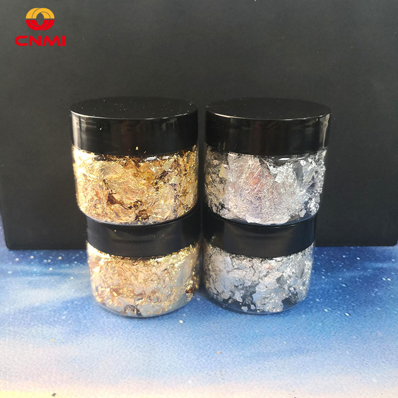 Resin Art Wedding Gift - 3g Gold Leaf Flakes อีพ็อกซี่เรซิ่นบรรจุเงินฟอยล์กระดาษ DIY