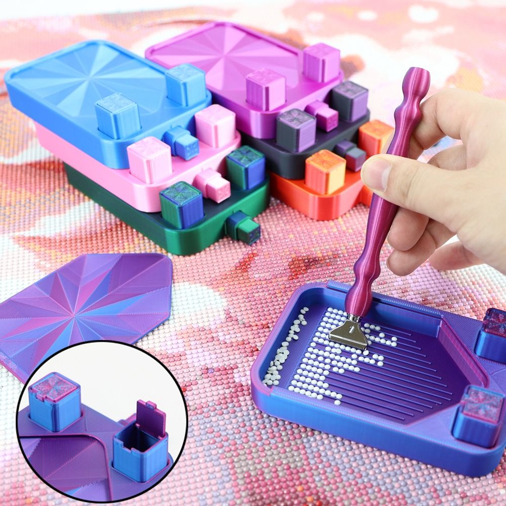 ถาดใส่เพชรสำหรับงาน DIY พร้อมฝ - Resin Art Case บทวิจารณ์และราคา