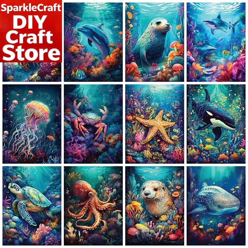 ชุดภาพวาดเพชรแบบไร้กรอบ 1 ชิ้น - Resin Art Wallpaper บทวิจารณ์และราคา