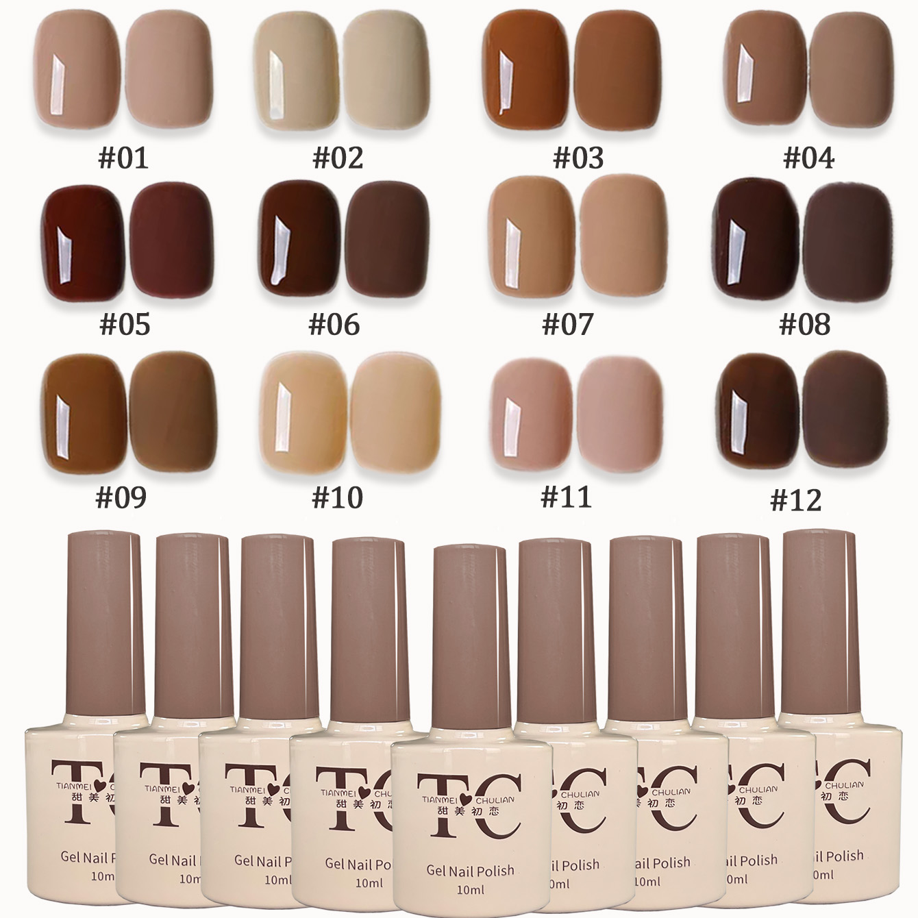 ยาทาเล็บสีน้ำตาลคาราเมลกาแฟช็อ - Resin Art Equipment บทวิจารณ์และราคา