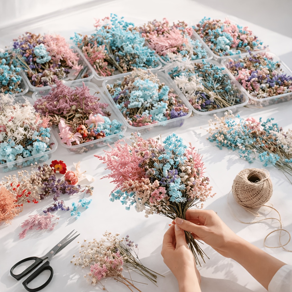 ชุดดอกไม้แห้งผสม 10 กล่อง - ดอ - Resin Art Wedding Gift บทวิจารณ์และราคา