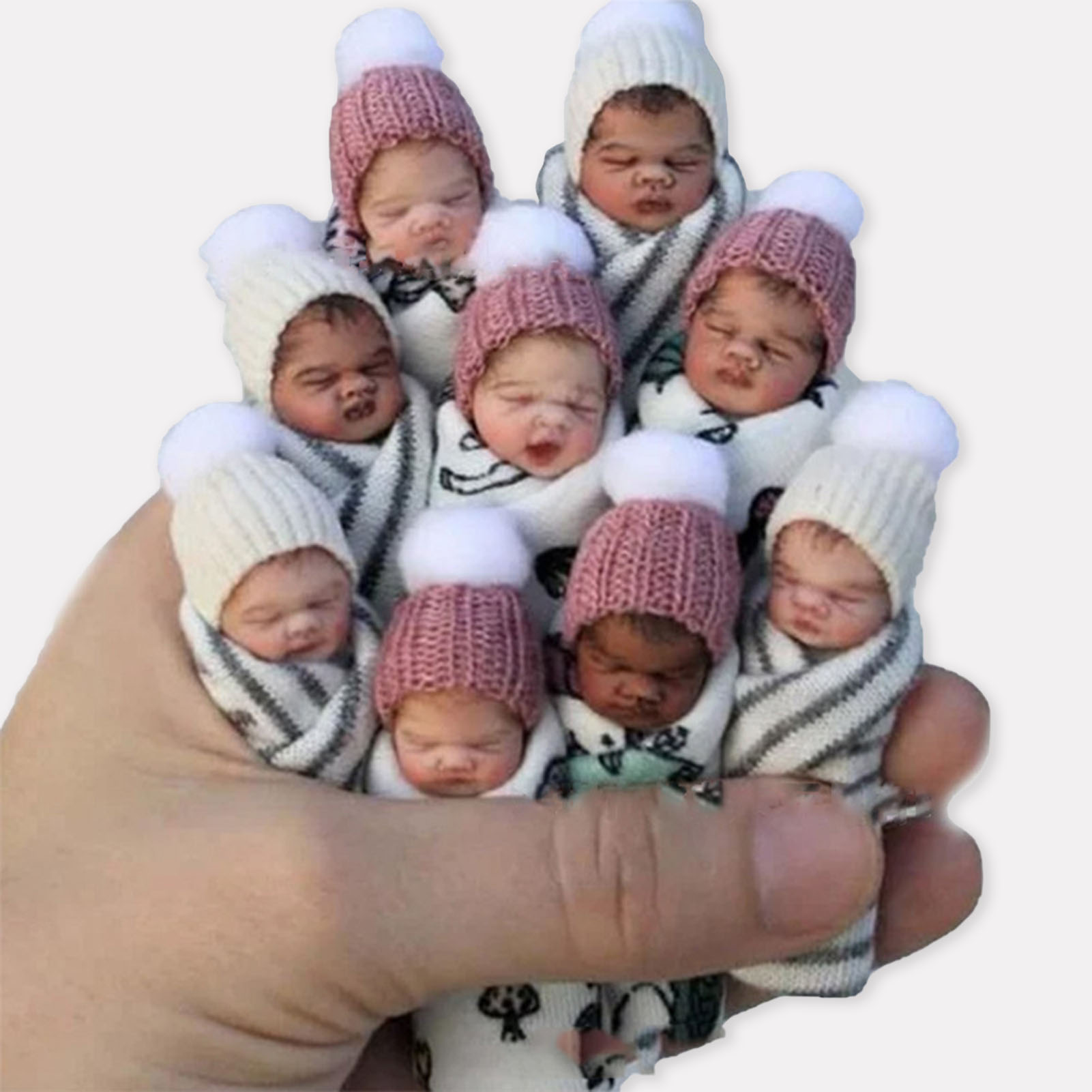 ตุ๊กตาเด็กเกิดใหม่ ขนาด 7 ซม.  - Resin Art Baby บทวิจารณ์และราคา