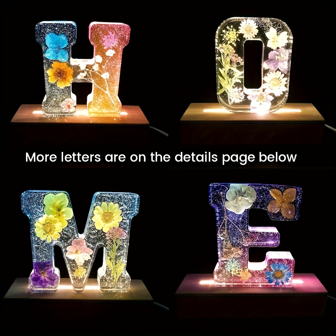 แม่พิมพ์เรซินตัวอักษรขนาดใหญ่  - Resin Art Alphabet บทวิจารณ์และราคา