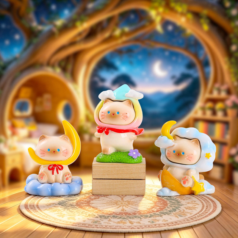 ชุดฟิกเกอร์แมวน่ารัก ซีรีส์ We - Resin Art Case บทวิจารณ์และราคา