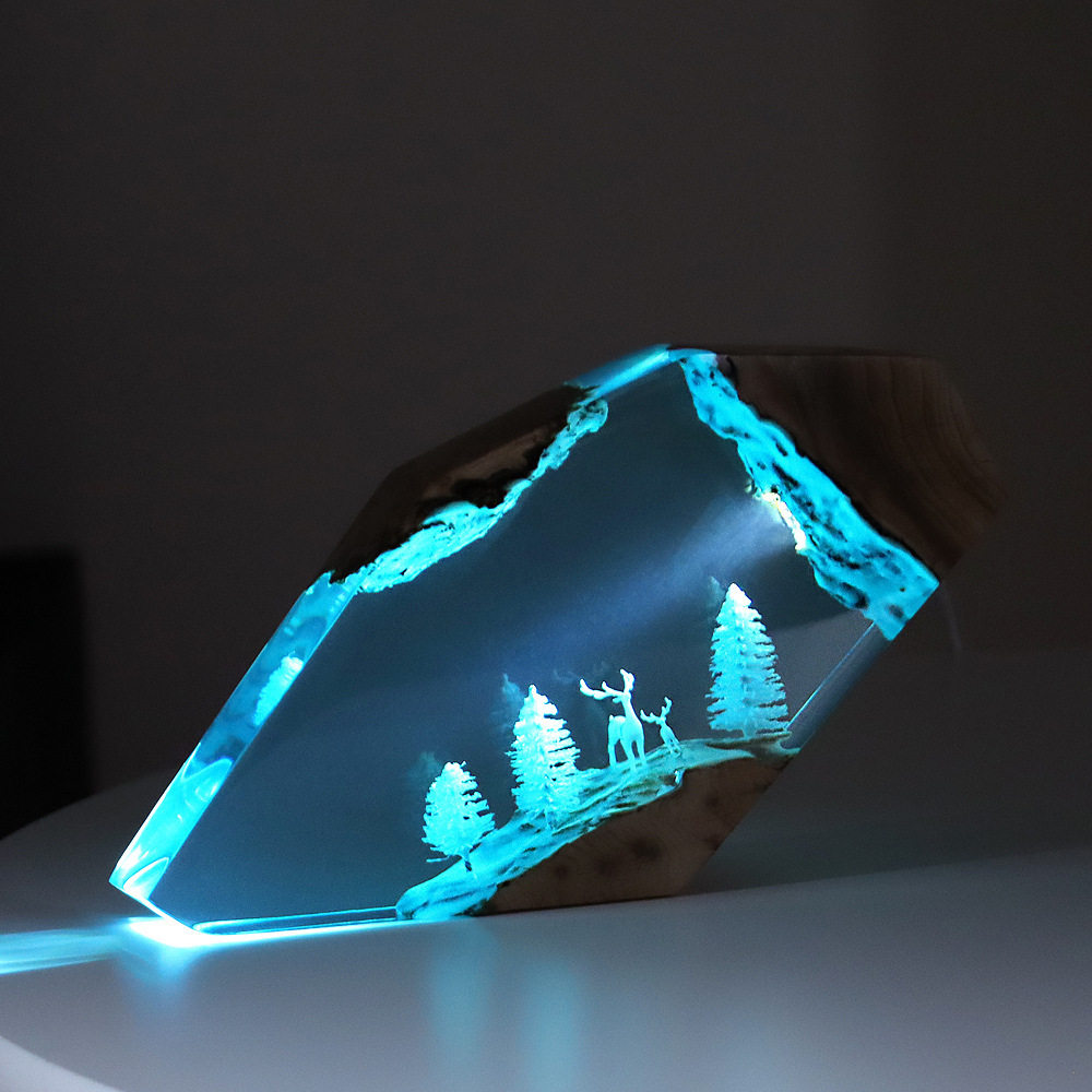 งานศิลปะตั้งโต๊ะรูปกวางนางฟ้าใ - Resin Art Baby บทวิจารณ์และราคา